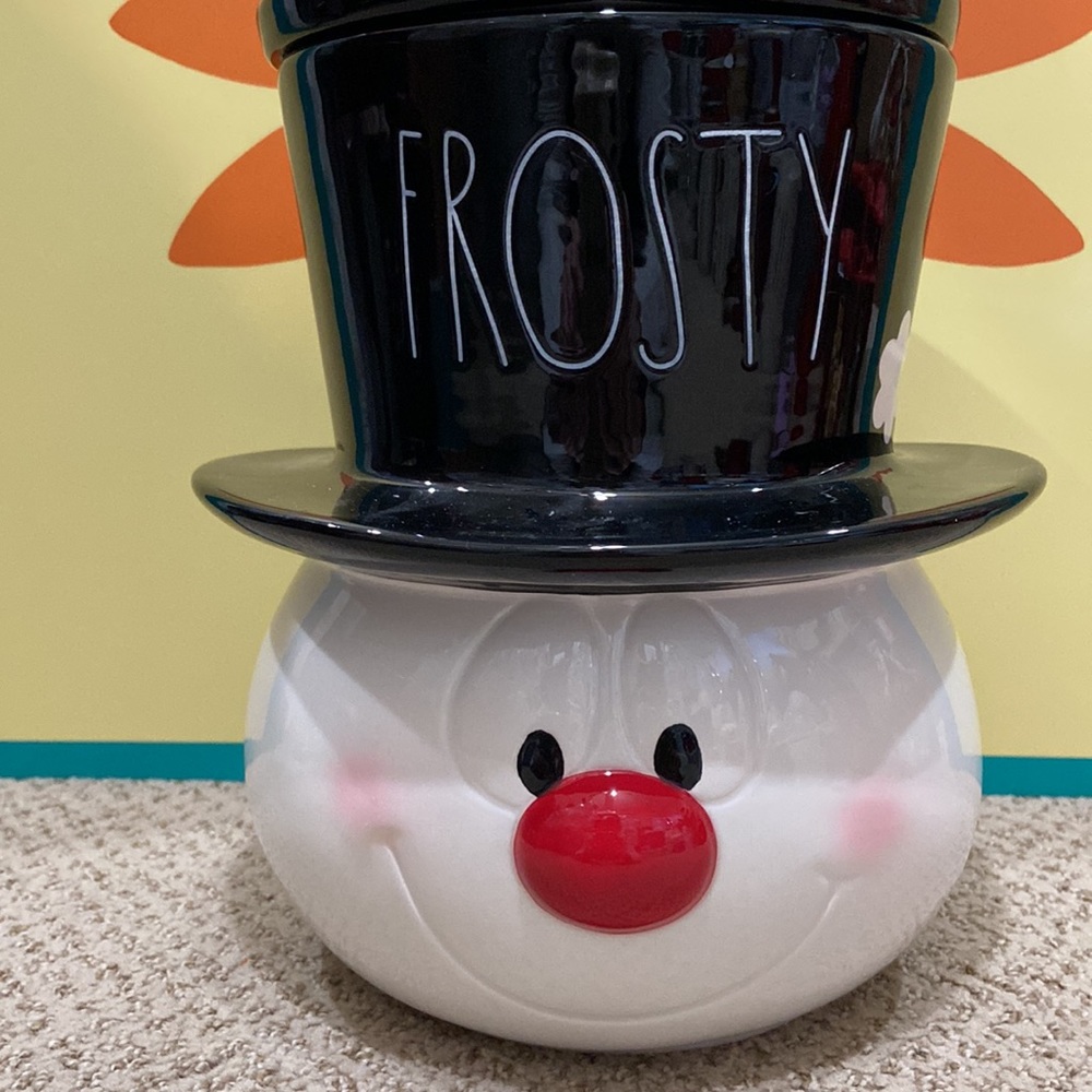 Rae Dunn x Frosty the Snowman FROSTY Canister - Picture 2 of 9